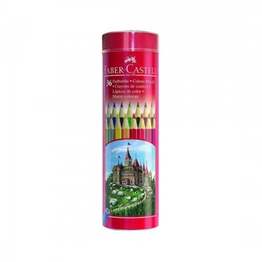 (NET) Faber Castell Color Pencils  Metl rnd  bx     12cl