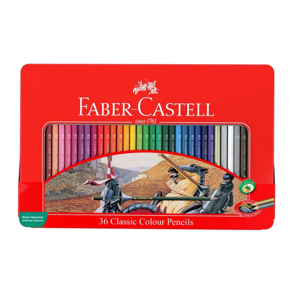(NET) Faber Castell  Color Pencils  Metl flat bx     36cl