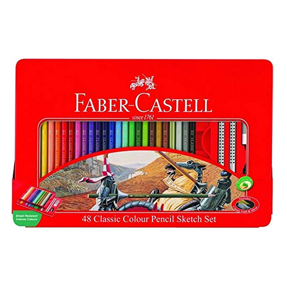 (NET) Faber Castell  Color Pencils  Metl flat bx     48cl