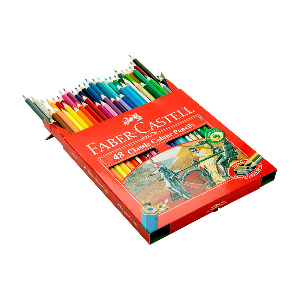 (NET() Faber Castell Color Pencils  Cart bx  R/RGE   48cl