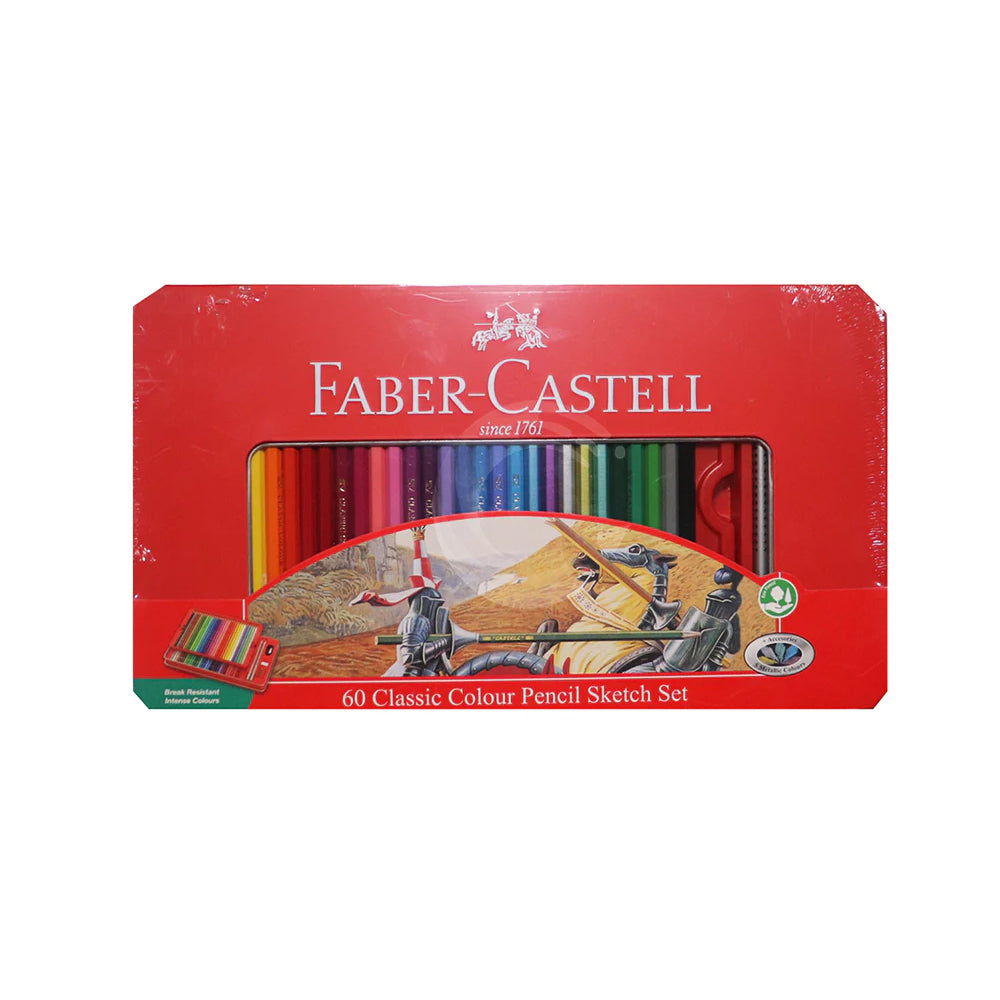 (NET) Faber Castell  Color Pencils  Metl flat bx     60cl