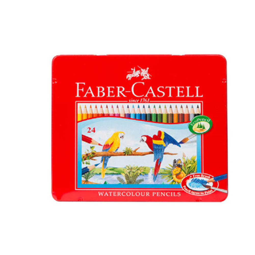 (NET) Faber Castell Color Pencils  Metl flat bx Aqua.24cl