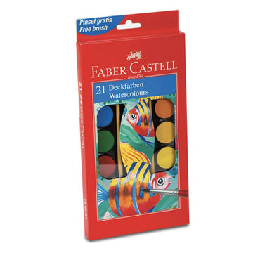 (NET) Faber Castle Aquarel solid set    L       21clrs