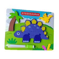 Wooden Animal Puzzle With Marker