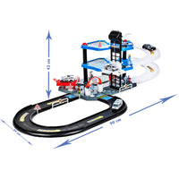 (Net) Simulation Parking Model Car Alloy Police Car Set