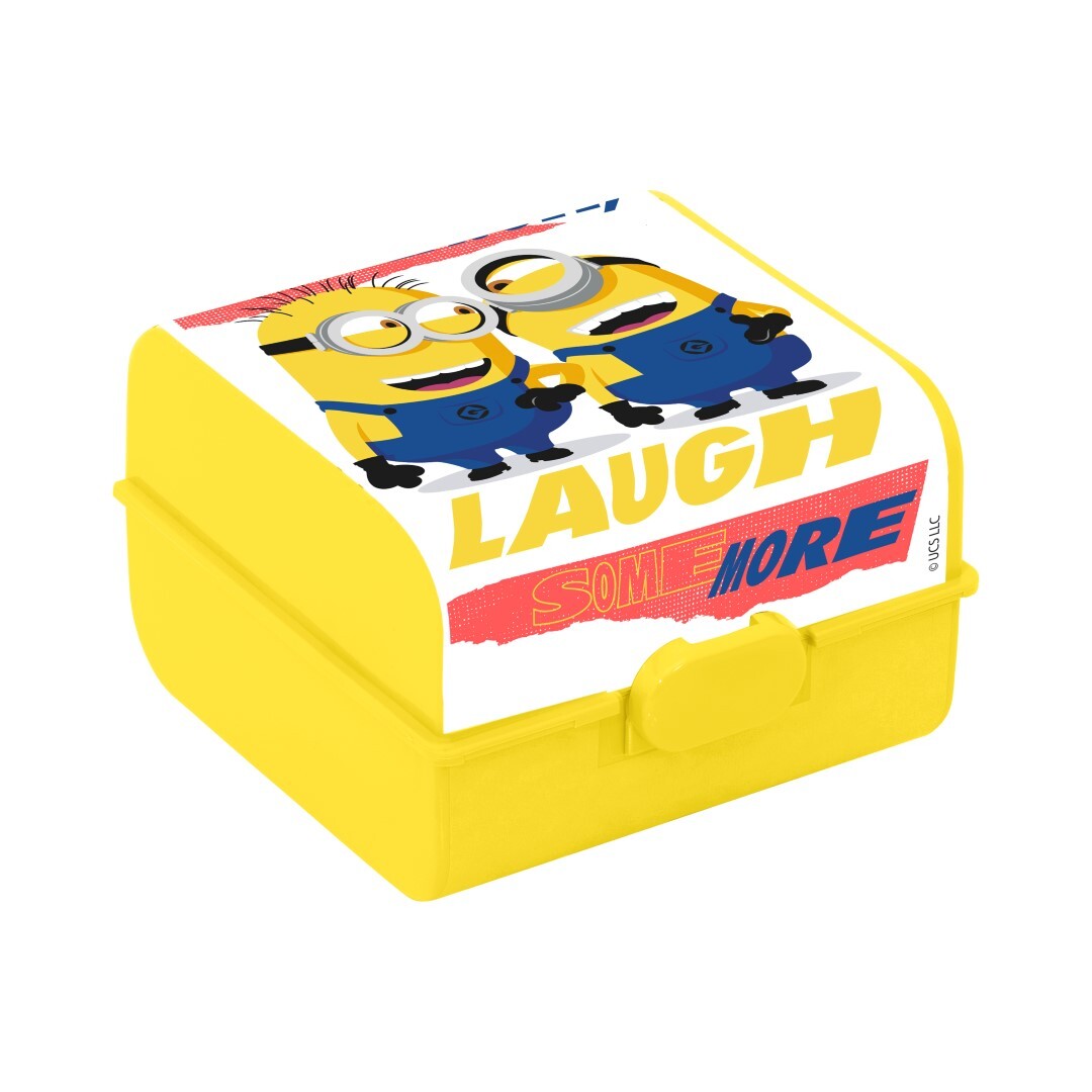 (Net) Herevin Small Lunch Box - Minions - Laugh Some More