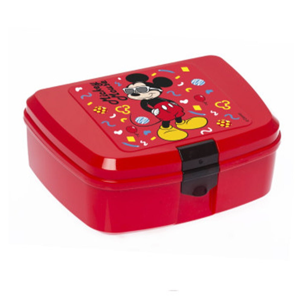 (Net) Herevin Lunch Box Mickey Mouse - Red