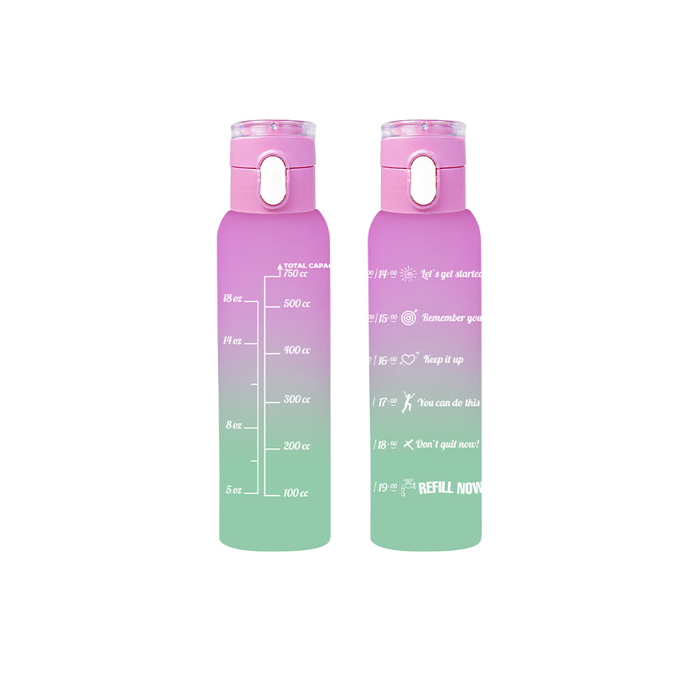 Herevin Double Painted Sports Bottle with Hanger-Pink / 750ml (Net)