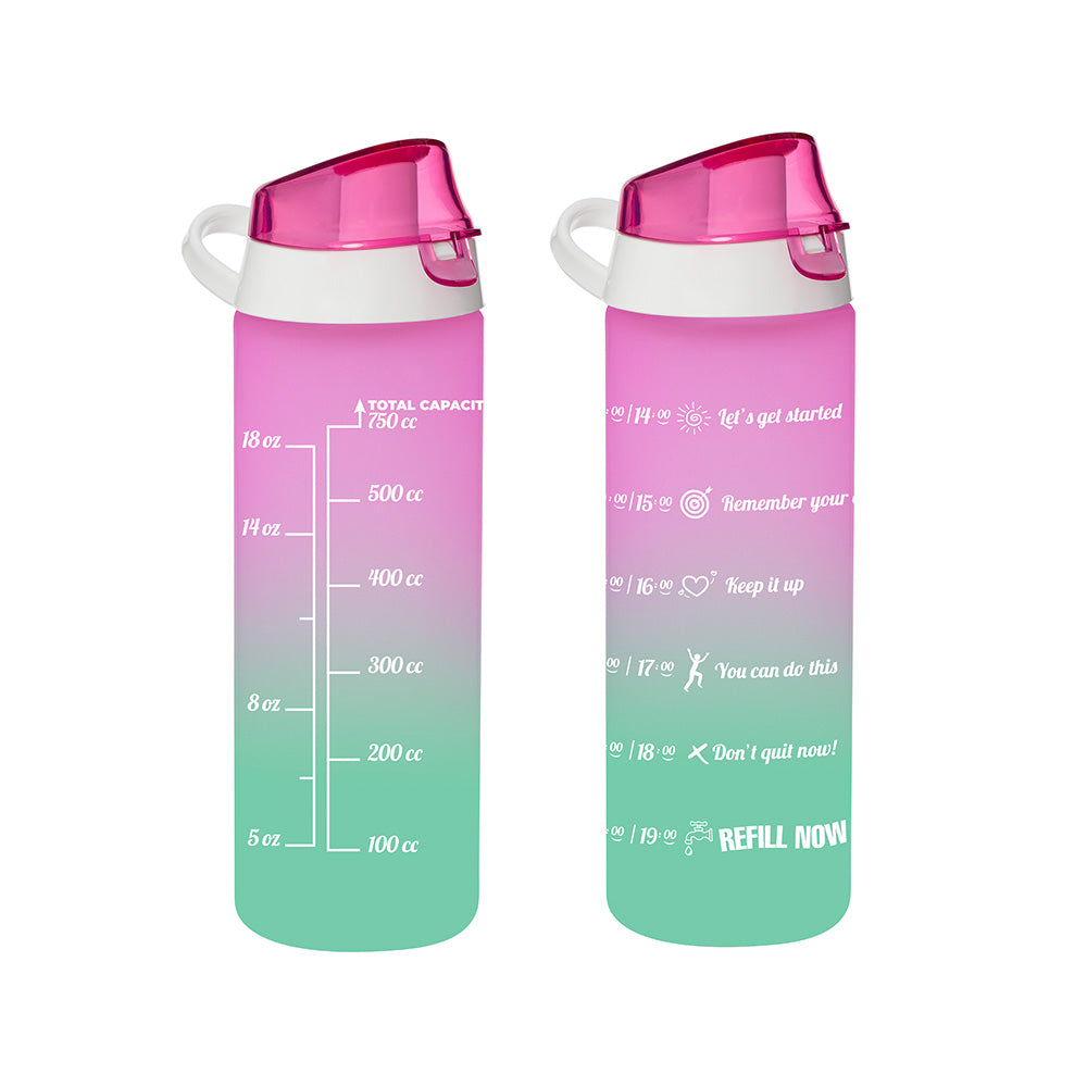 (Net)Herevin Double Color Painted Sports Bottle Pc-Pink/ 750ml