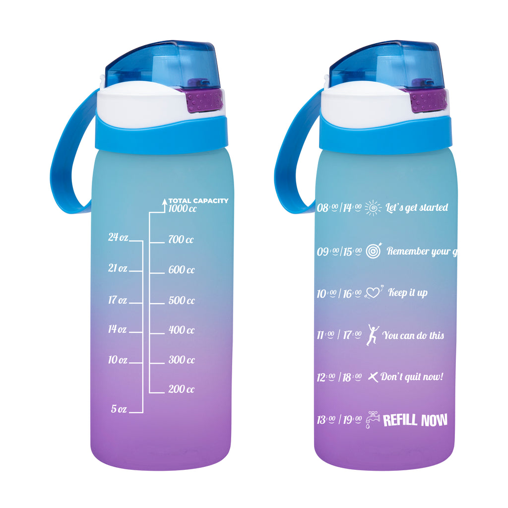 Herevin Double Color Painted Sports Bottle -Blue / 1000ml (Net)