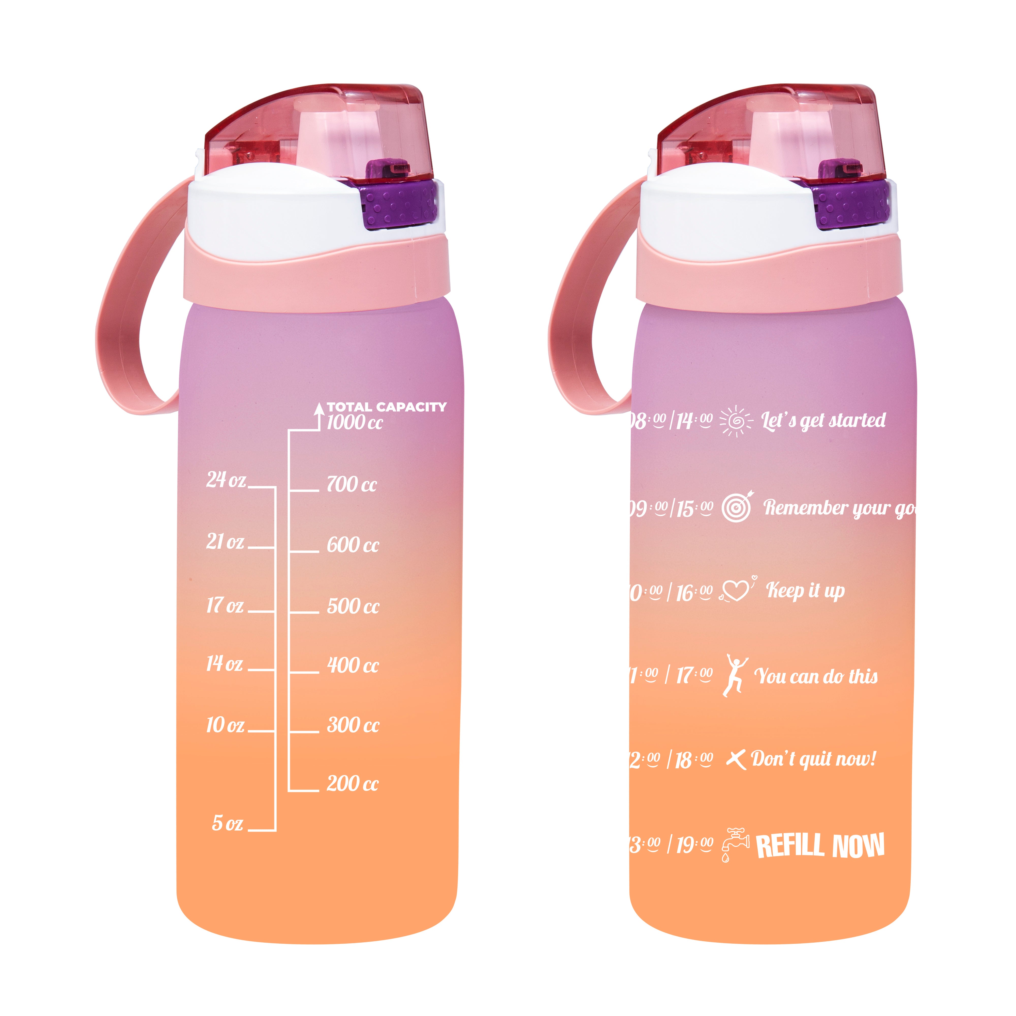 Herevin Double Color Painted Sports Bottle -Puppies Mouth/ 1000ml (Net)