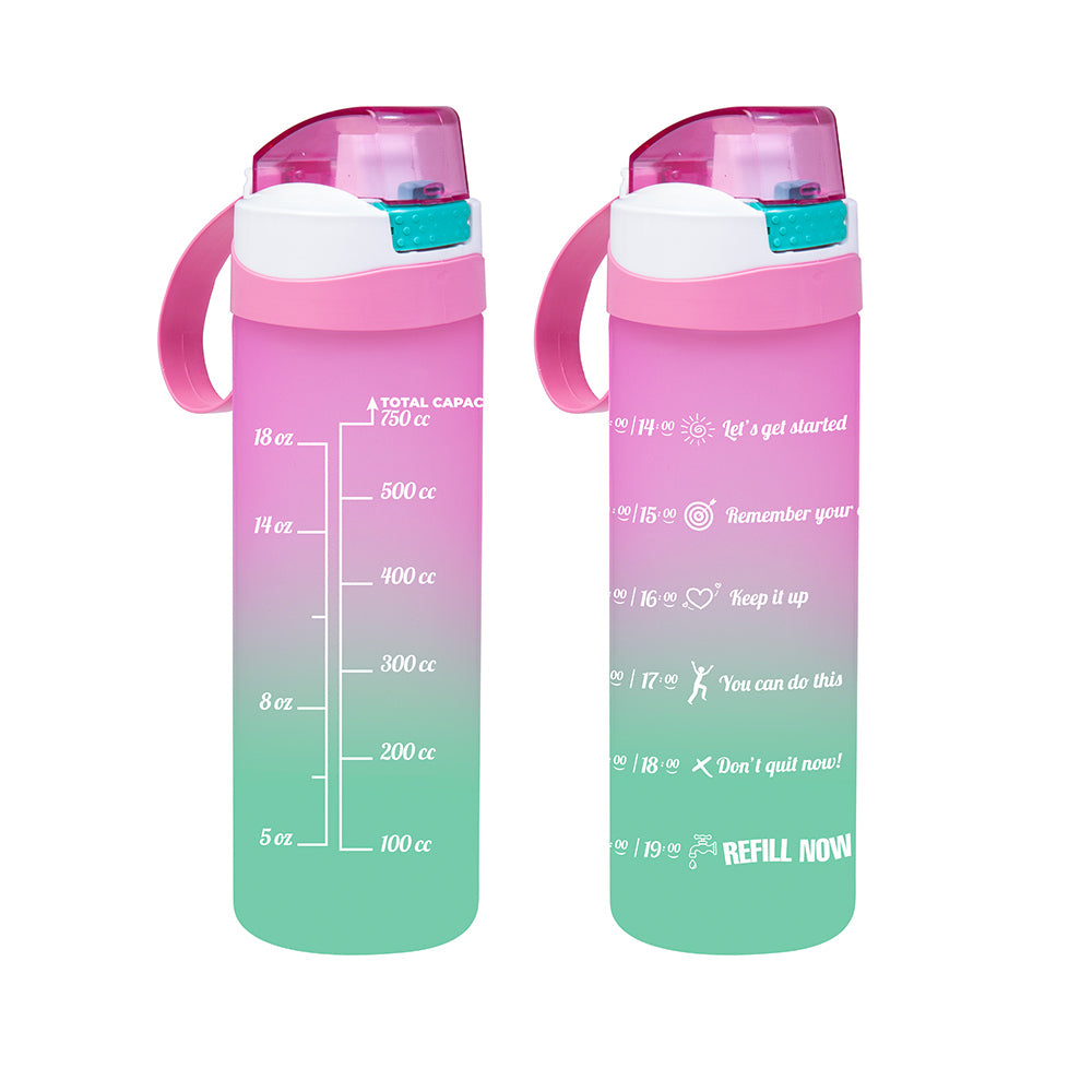 Herevin Double Color Painted Sports Bottle Pc-Pink/ 750ml (Net)