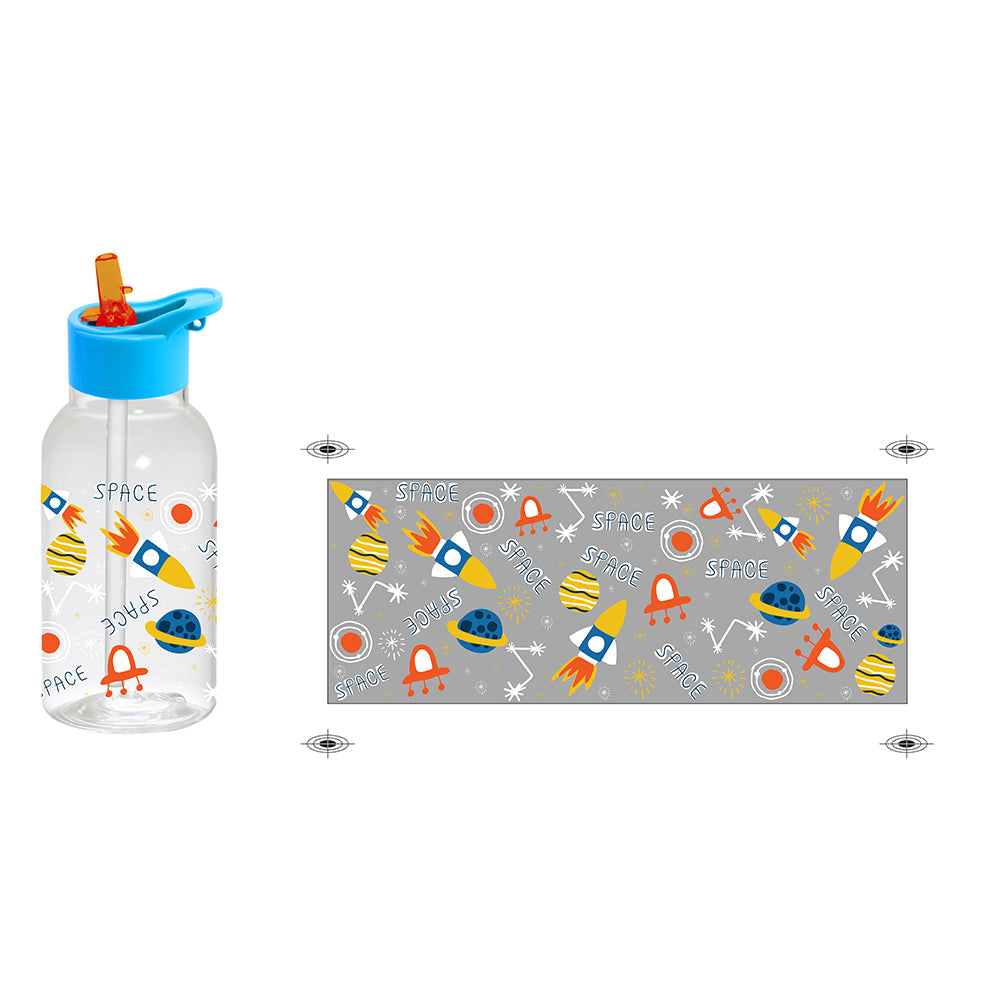 (NET) 161807-841 DECORATED BOTTLE SPACE PATTERN 460CC