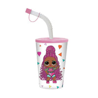 (Net) Herevin Licensed PP Tumbler with Straw - LOL - Splatters