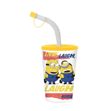 (Net) Herevin Licensed Tumbler with Straw - Minions - Laugh Some More