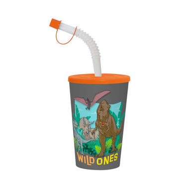 (Net) Herevin Licensed PP Tumbler with Straw - Jurassic Park - Wild Ones