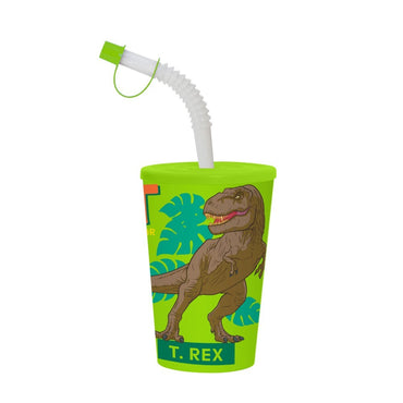 (Net) Herevin Licensed PP Tumbler with Straw - Jurassic Park - Raptor