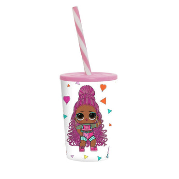 (Net) Herevin Licensed PP Tumbler with Straw - LOL - Splatters