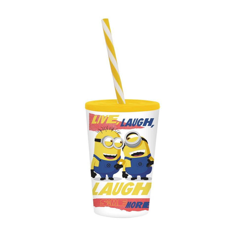 (Net) Herevin Licensed Tumbler with Straw - Minions - Laugh Some More