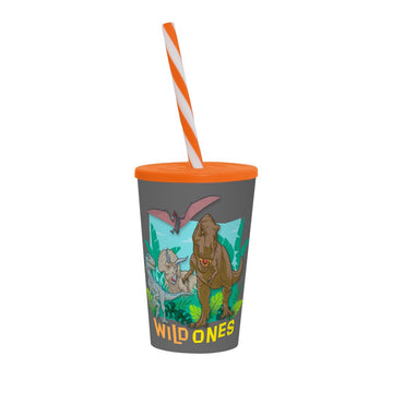 (Net) Herevin Licensed PP Tumbler with Straw - Jurassic Park - Wild Ones