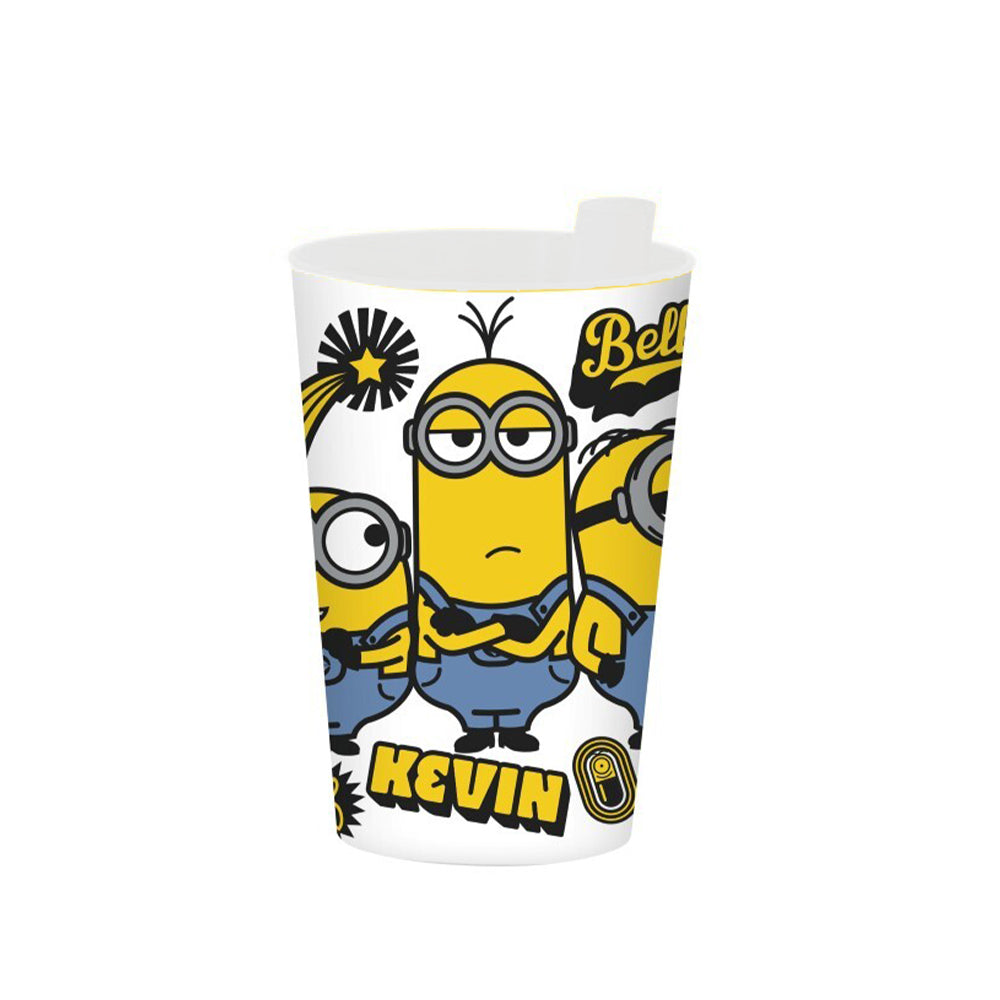 (Net) Herevin Licensed PP Tumbler with Straw -Minions - Kevin & Friend
