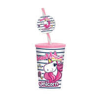 Herevin  Decorated Tumbler with Fancy unicorn  Girl (Net)