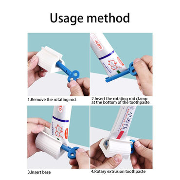 Manual Toothpaste Dispenser Rolling Tube Toothpaste Squeezer