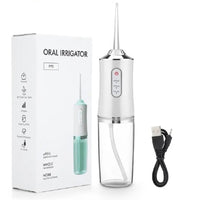(Net) New PPS Oral Irrigator Cordless Water Flosser Dental Waterproof 4 HEAD / 521485