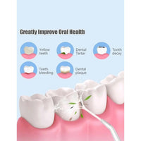 (Net) New PPS Oral Irrigator Cordless Water Flosser Dental Waterproof 4 HEAD / 521485