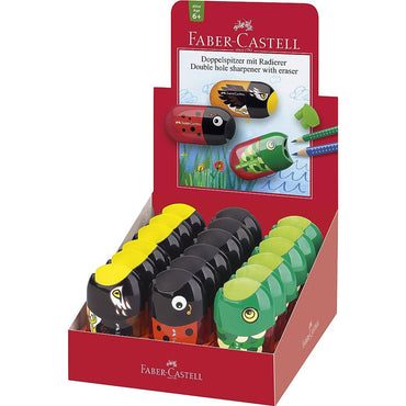 (NET) Faber Castell Sharpener-Eraser / 183525 / 183526 / 183527