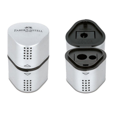 (NET) Faber Castell  Sharpener Grip Trio w/barrel silver