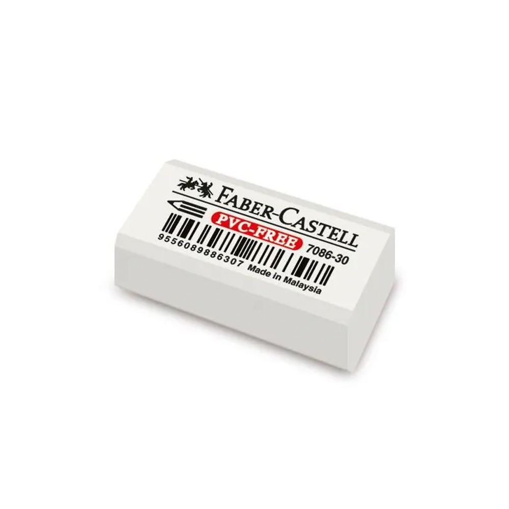 (NET) Faber Castell Erasers PVC Free White / Large - 188617
