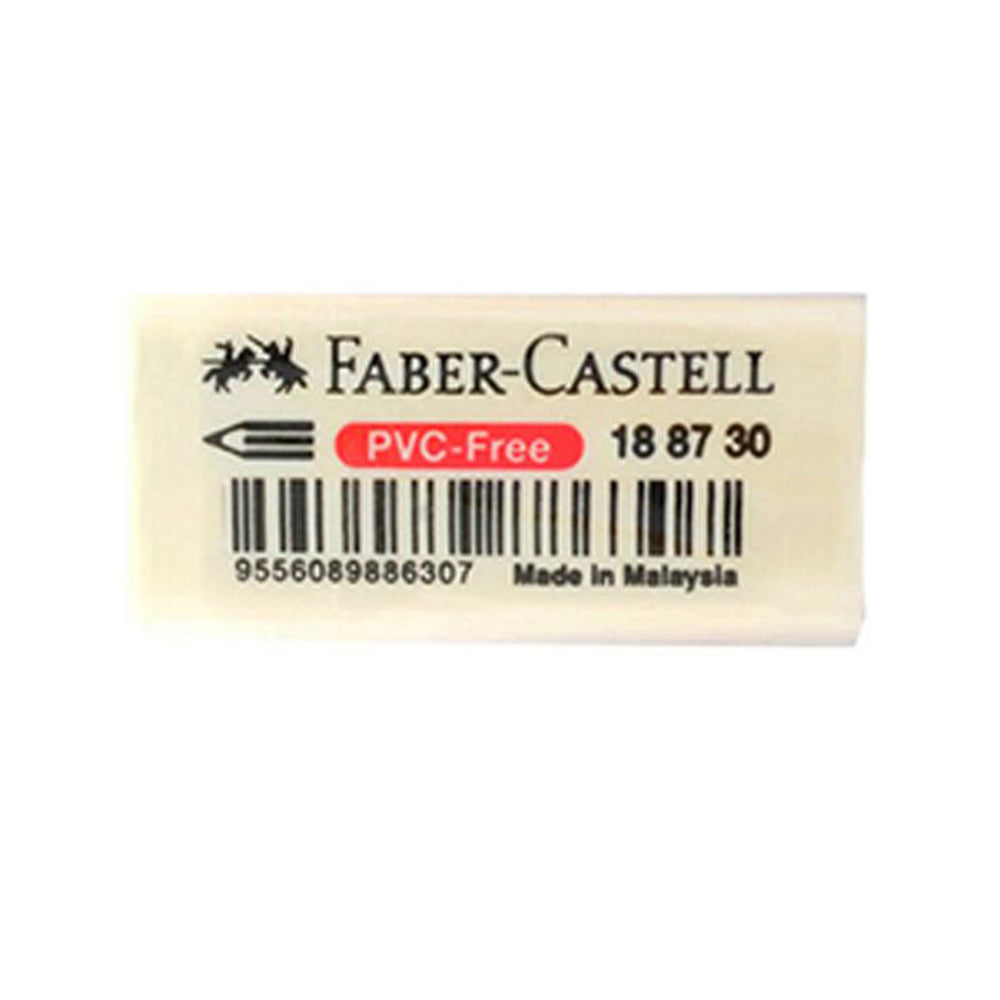 (NET) Faber Castell Erasers PVC Free White / Medium - 188730 / 188538