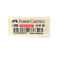 (NET) Faber Castell Erasers PVC Free White / Medium - 188730 / 188538