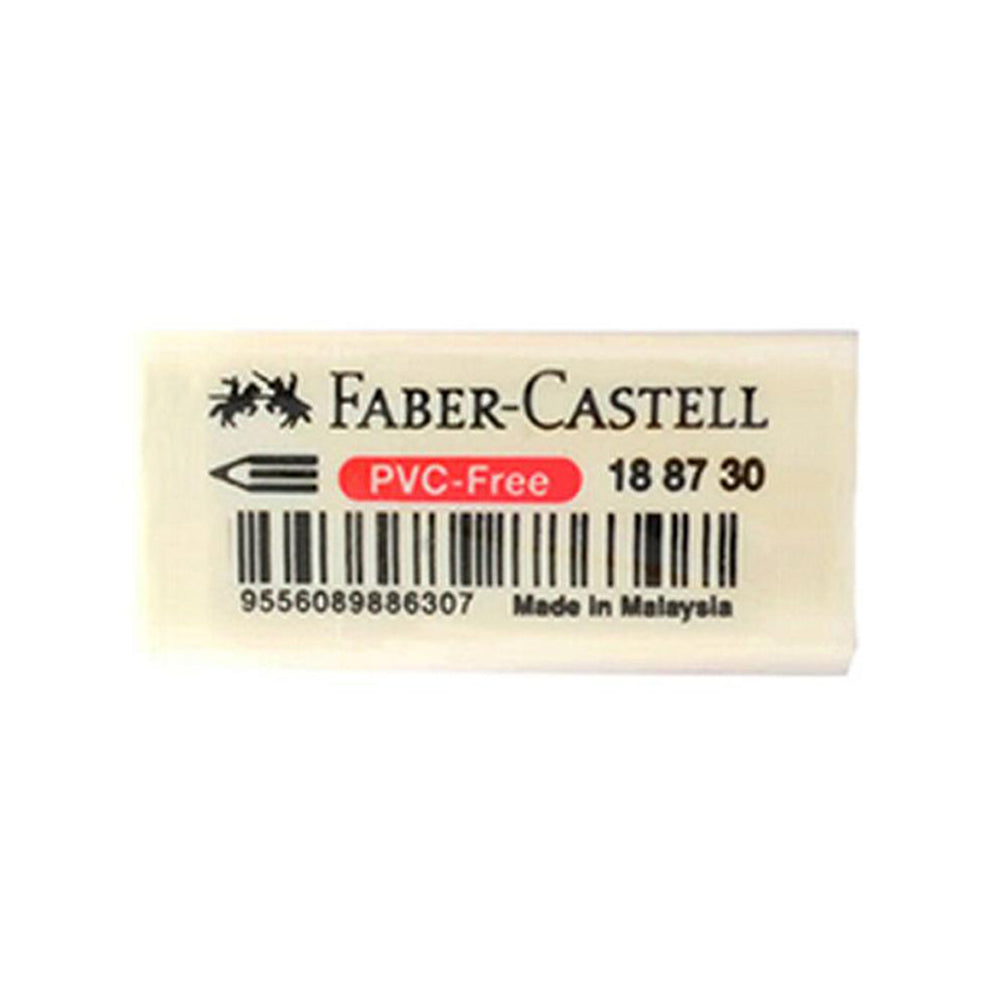 (NET) Faber Castell Erasers PVC Free White / SMALL - 188672