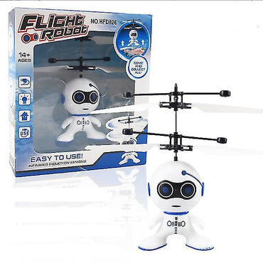 Robot Fly Toy  Aircraft Toy Induction Flying USB Charging Sensing Hand Movements for Kids