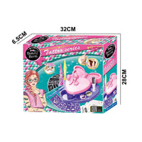 Tattoo Set With Pen Stickers Pretend Play Makeup Fashion Beauty Kit Washable Glitter