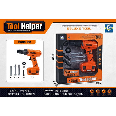 Kids' Pretend Play Electric Tool Set -  Repair Toy Kit