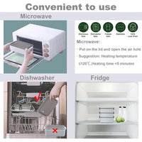 (NET) 1.8L Stainless Steel Leak-proof Lunch Box