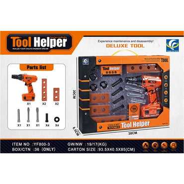 Piece Kids Pretend Play Electric Tool Set with Drill Repair Toy