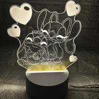 Stitch 3d Creative Visualization Lamp Stitch