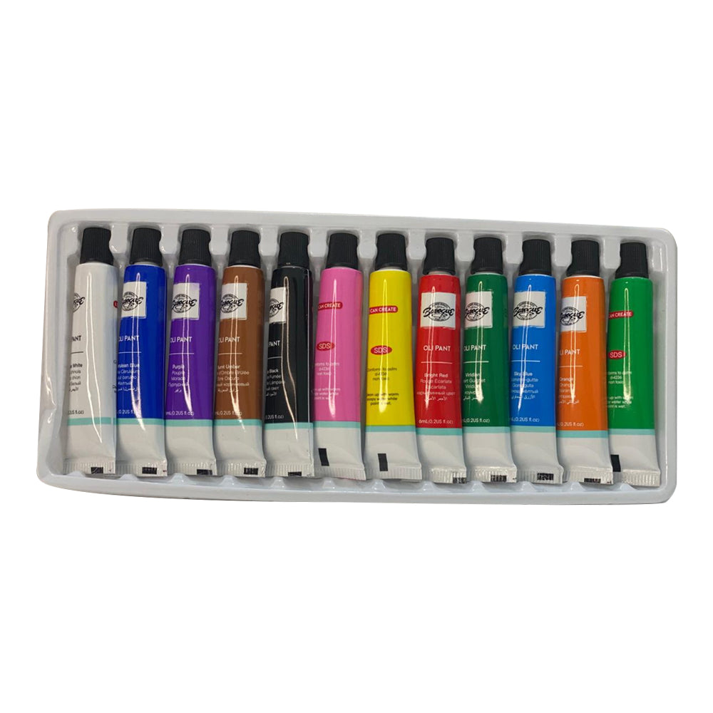 Oil Colors 12 Colors 6 ML / O2306