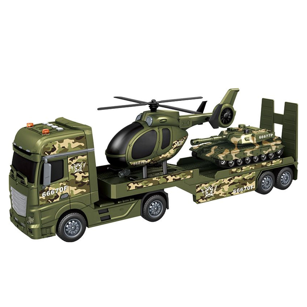 1:12 Inertia Military Transport Semi Truck Trailer