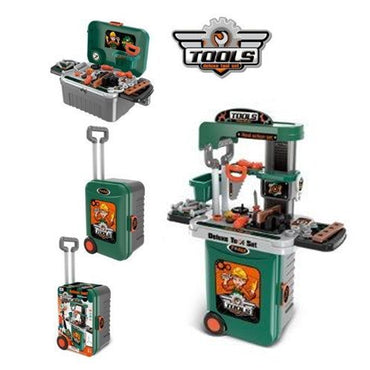 (Net) 3-in-1 Deluxe Repairman Toy Set - Pretend Play Tool for Children