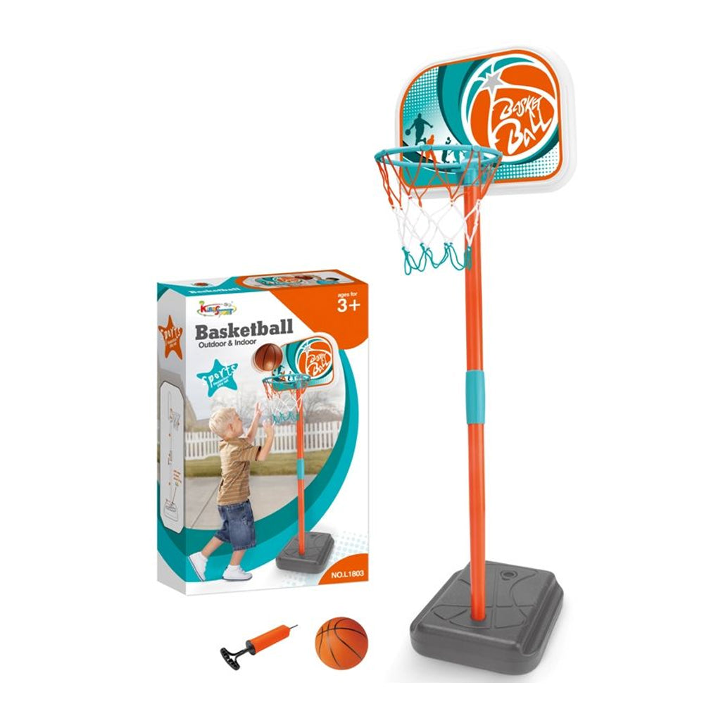 Adjustable Height Kid's Basketball Ring Game Toy Set