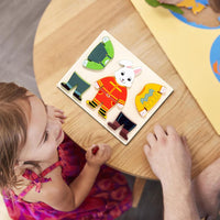 Wooden Dress-up Puzzle Set - Change Clothes Games for Kids