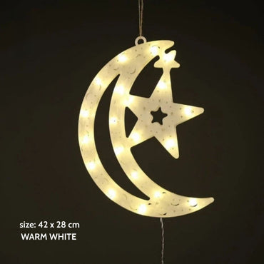 (Net)Ramadan Decoration Moon With Stars