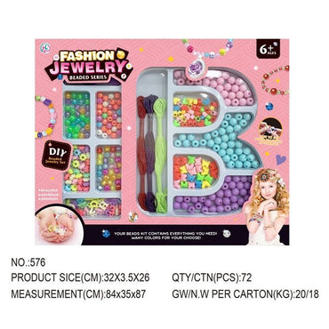 Creative DIY Bead Jewelry Making Kit for Girls