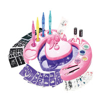 Non-toxic Washable Pretend Play Makeup Kit Drawing Pen DIY Sticker Tattoo Machine