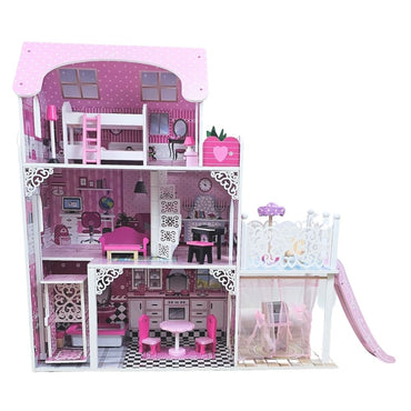 (Net) Wooden Doll house Playset